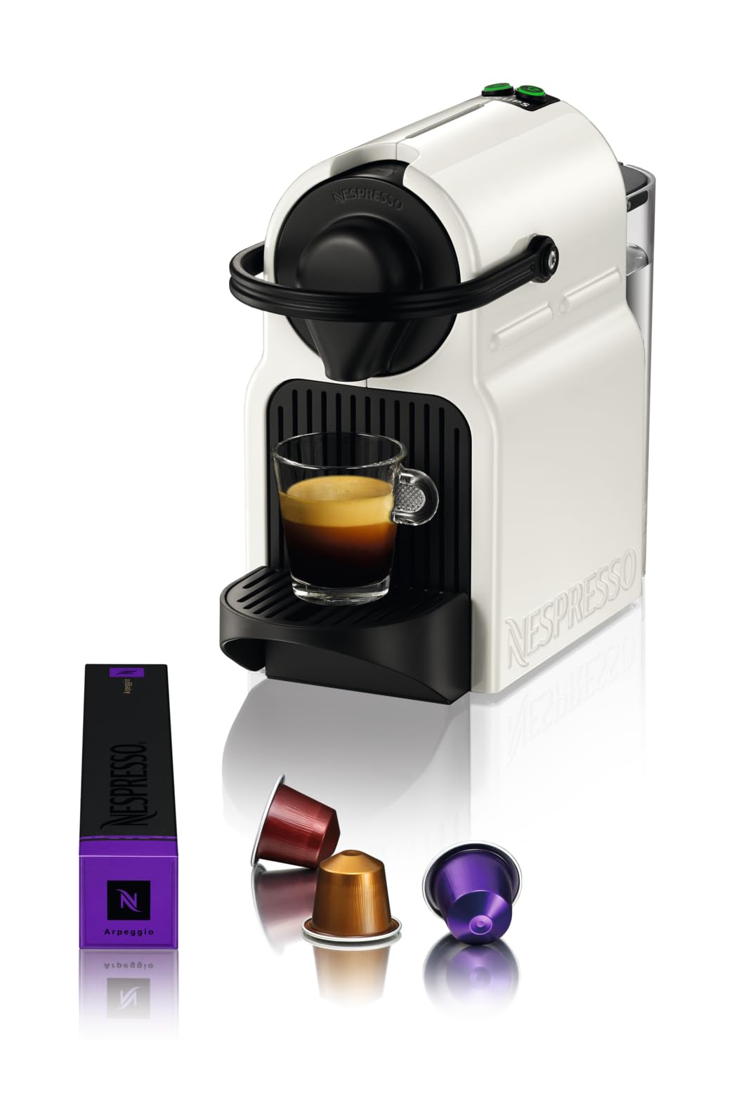 Inissia Cafetière Espresso Blanche – 19 Bars, Préchauffage 25 s
