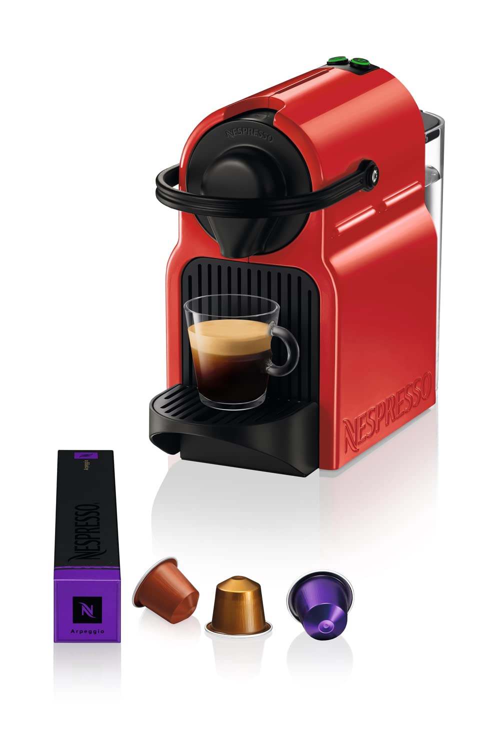 Inissia Cafetière à Capsules Rouge – Réservoir 0,7 L, 1260W