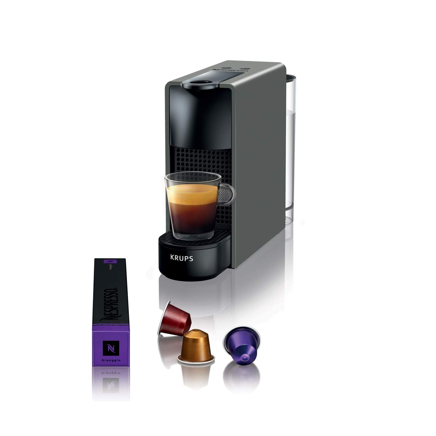 Essenza Mini Cafetière Compacte Gris Intense – Espresso Parfait