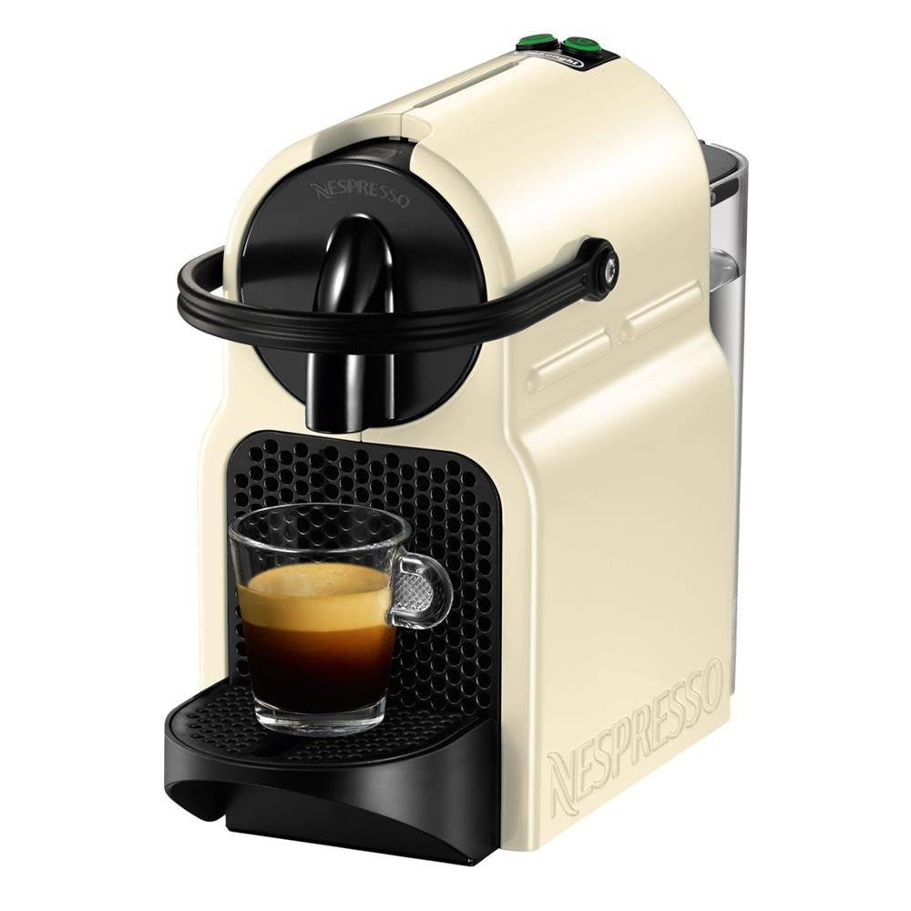 Inissia Cafetière Automatique à Capsules – Design Compact, 19 Bars, Crème Vanille